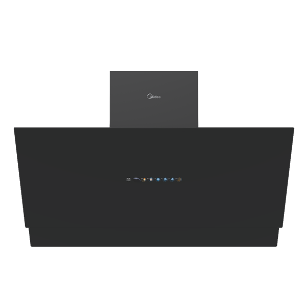 קולט אדים צמוד קיר זכוכית שחורה MH90J72ET23BW-IL